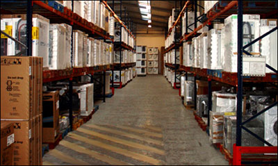 l'entrepot de marchandises